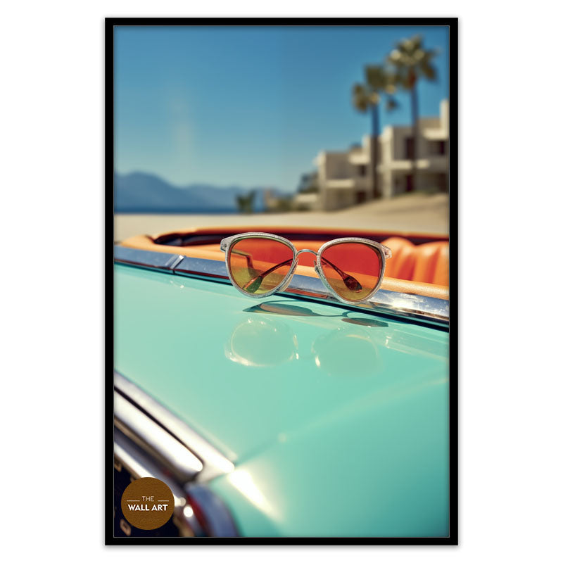 RETRO TURQUOISE CAR