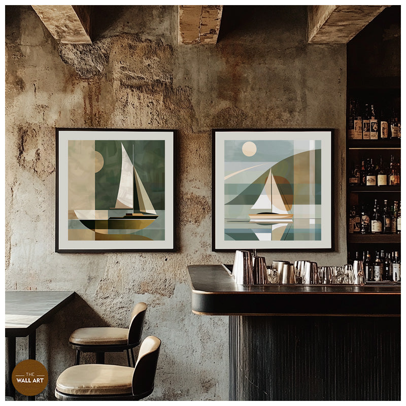 SAIL BOAT AND SUN I_SETOF2_