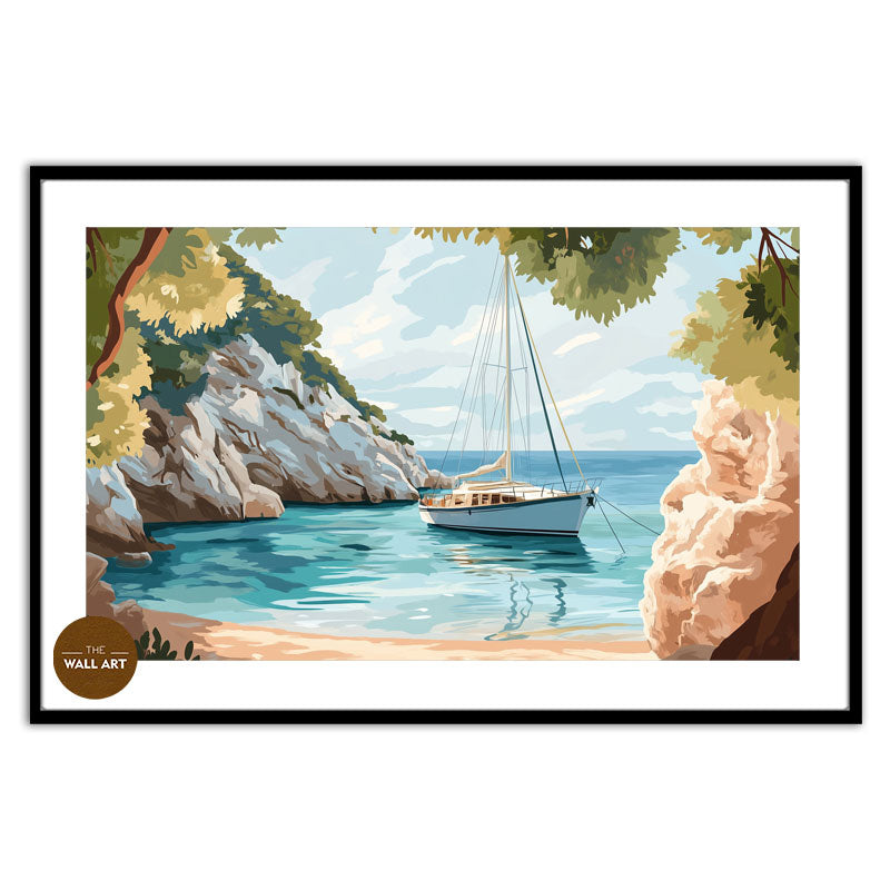 SAIL BOAT IN BAY II