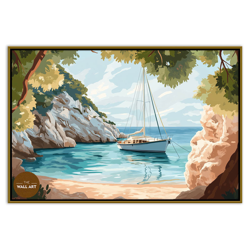 SAIL BOAT IN BAY II