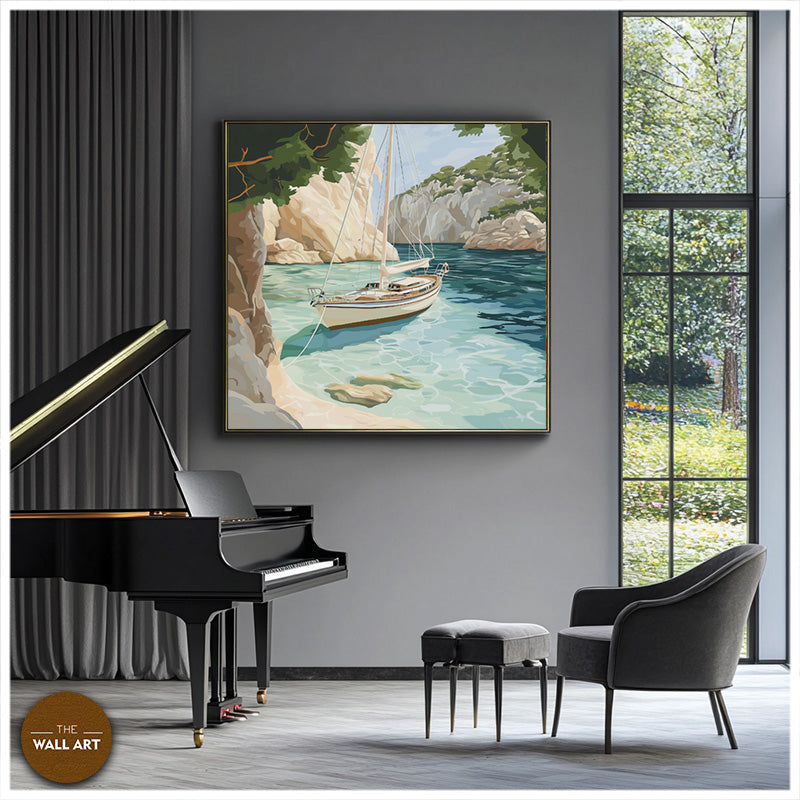 SAIL BOAT IN BAY I
