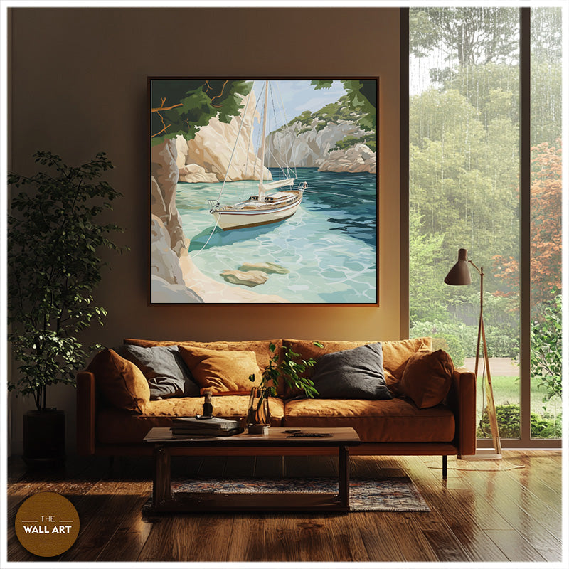 SAIL BOAT IN BAY I