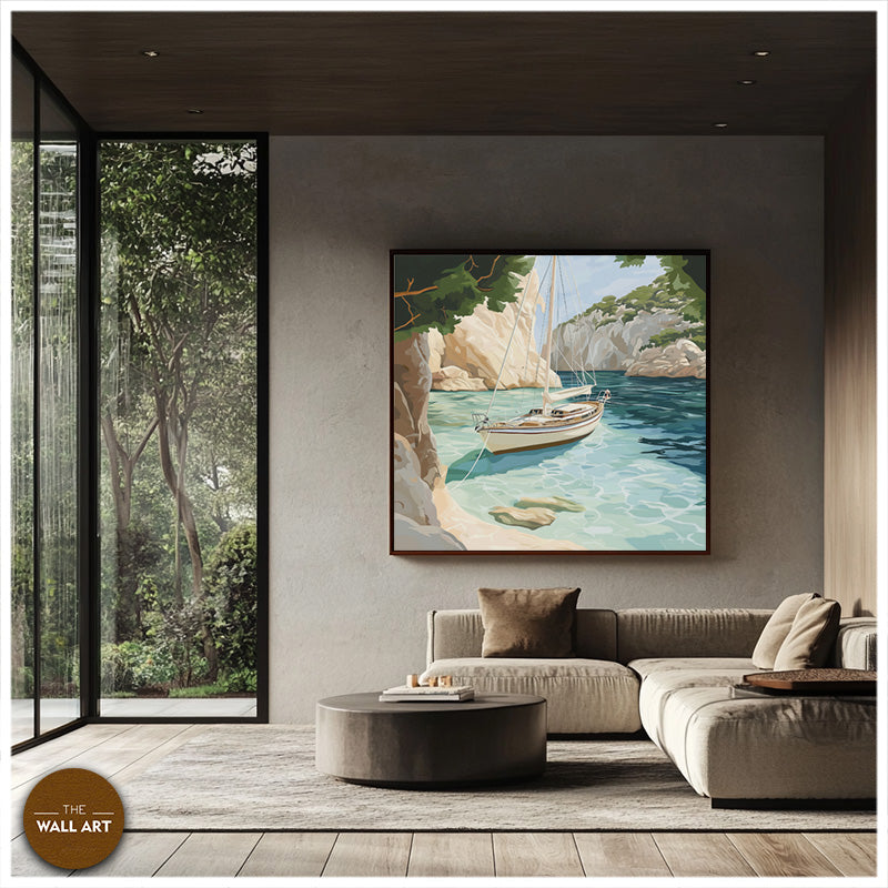 SAIL BOAT IN BAY I