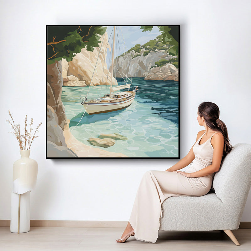 SAIL BOAT IN BAY I