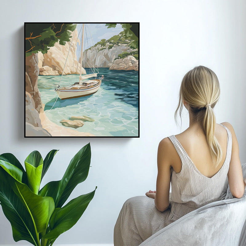 SAIL BOAT IN BAY I