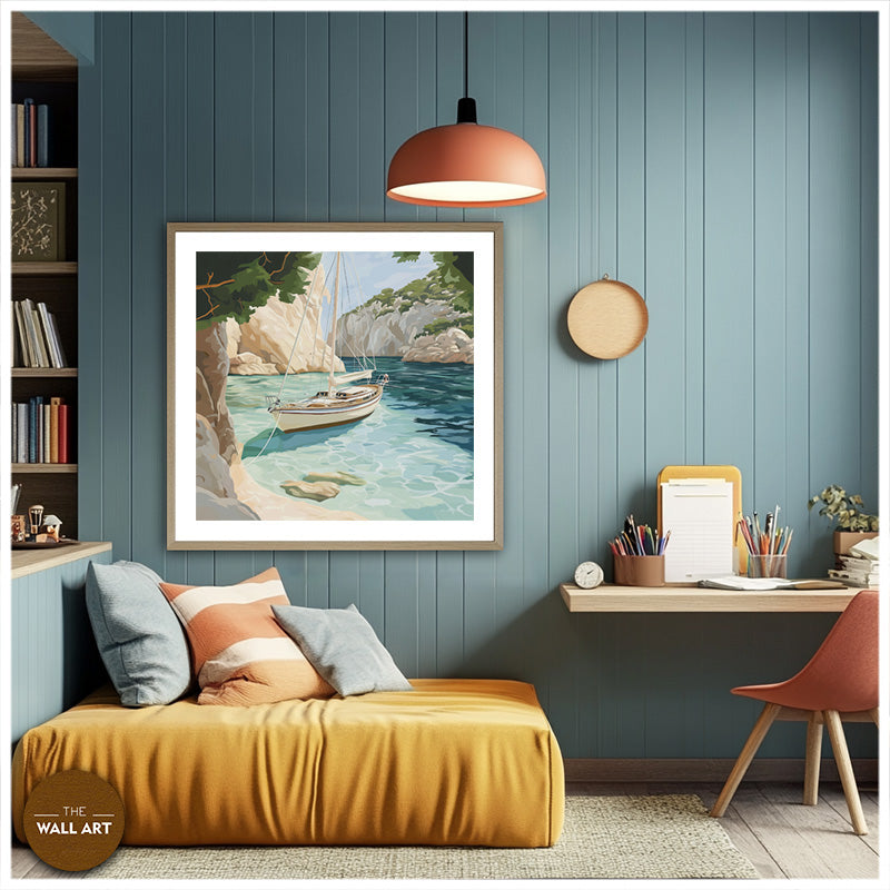 SAIL BOAT IN BAY I