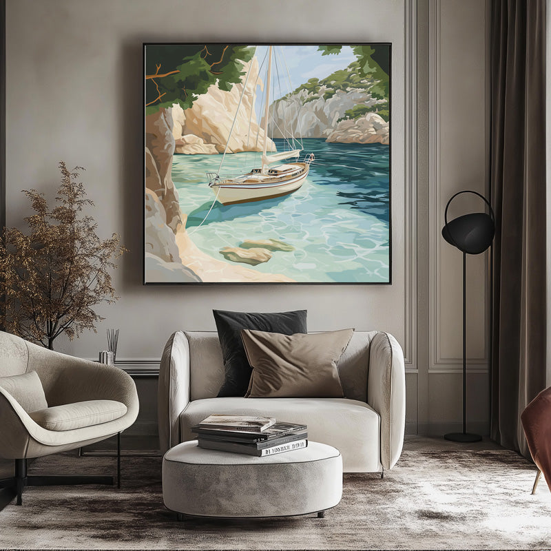 SAIL BOAT IN BAY I