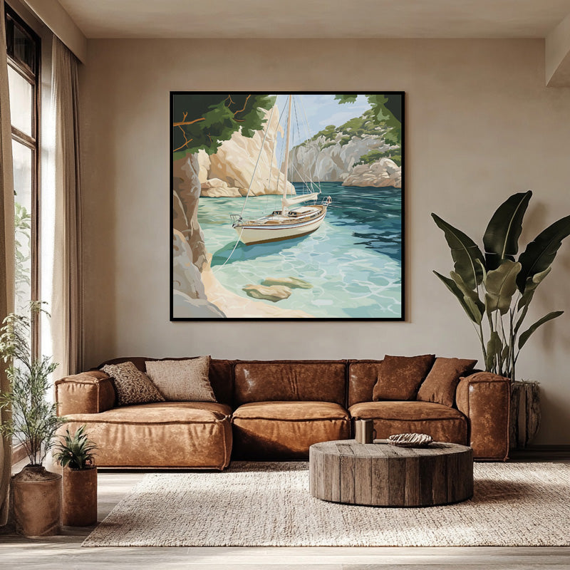SAIL BOAT IN BAY I