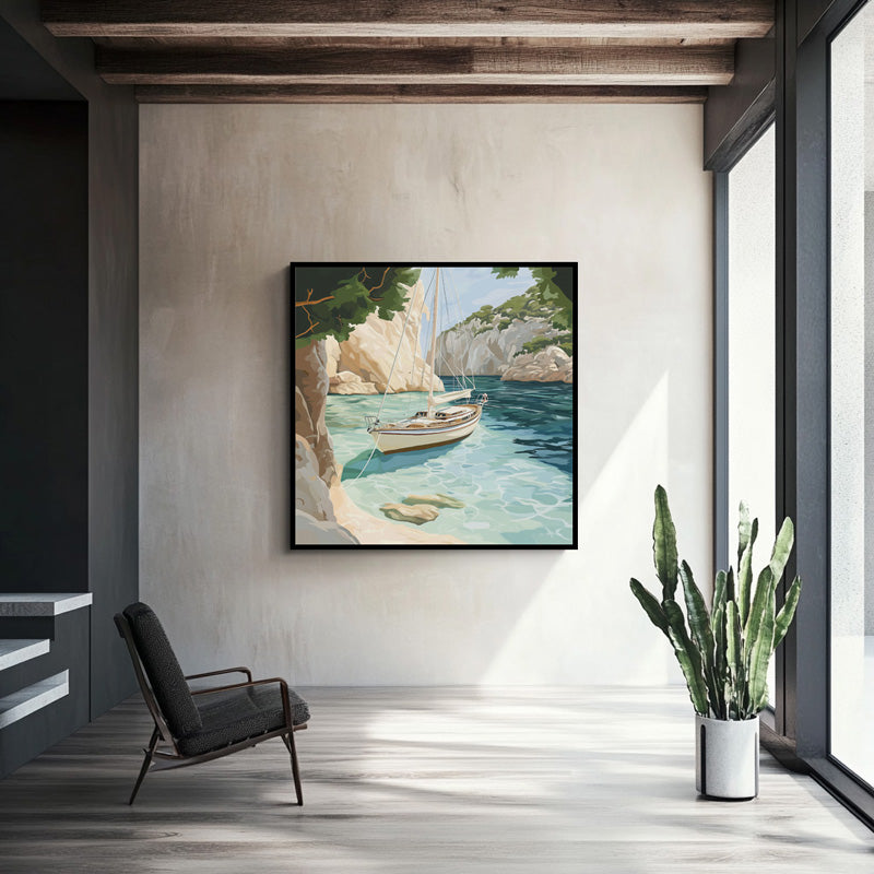 SAIL BOAT IN BAY I
