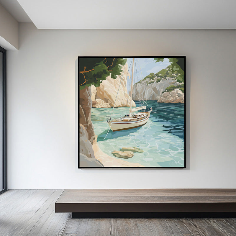 SAIL BOAT IN BAY I