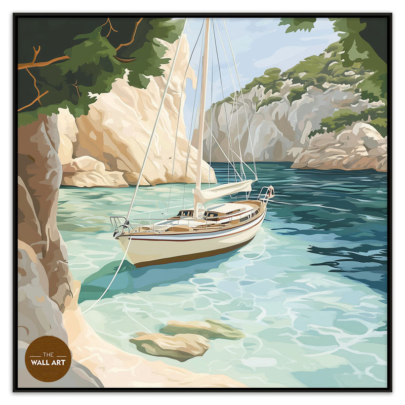 SAIL BOAT IN BAY I