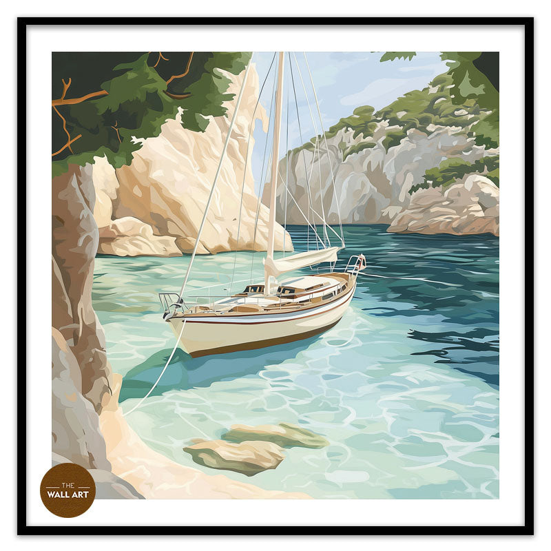 SAIL BOAT IN BAY I