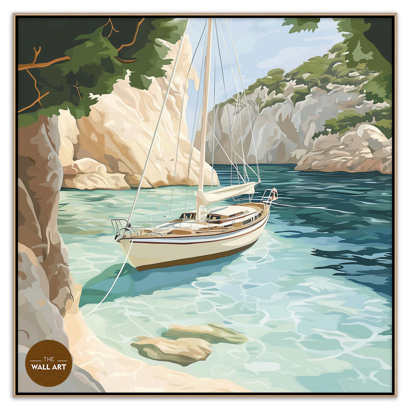 SAIL BOAT IN BAY I