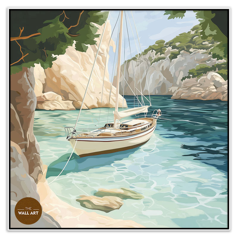 SAIL BOAT IN BAY I