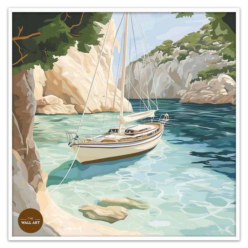 SAIL BOAT IN BAY I