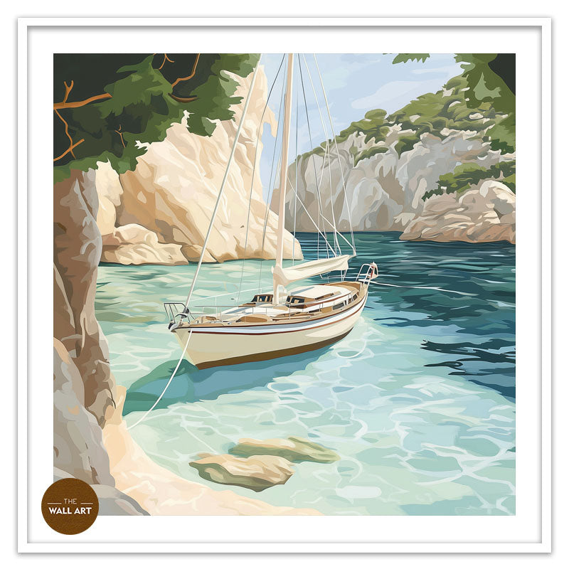 SAIL BOAT IN BAY I