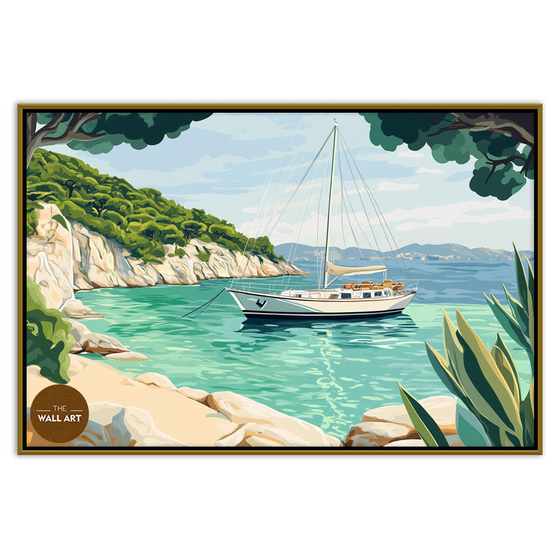 SAIL BOAT IN BAY V