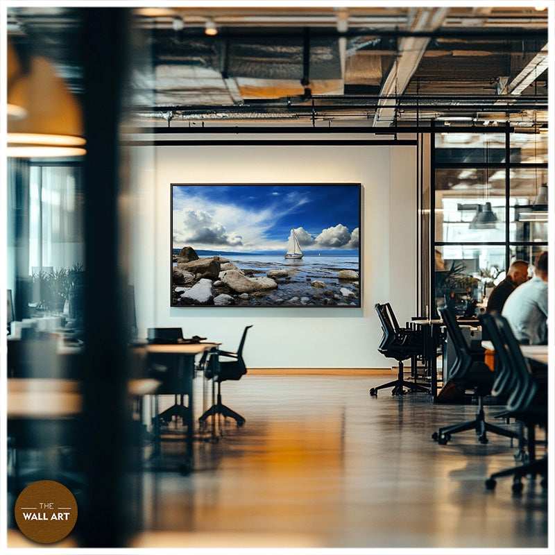 SAIL BOAT ON BLUE SEA III