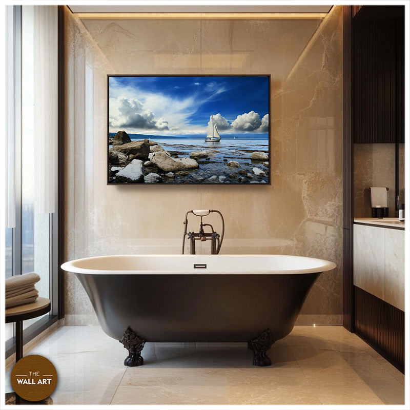 SAIL BOAT ON BLUE SEA III