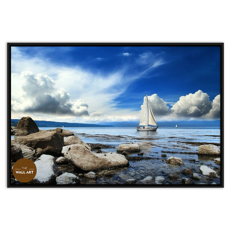 SAIL BOAT ON BLUE SEA III