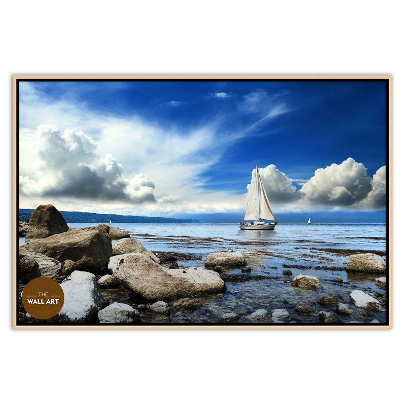 SAIL BOAT ON BLUE SEA III