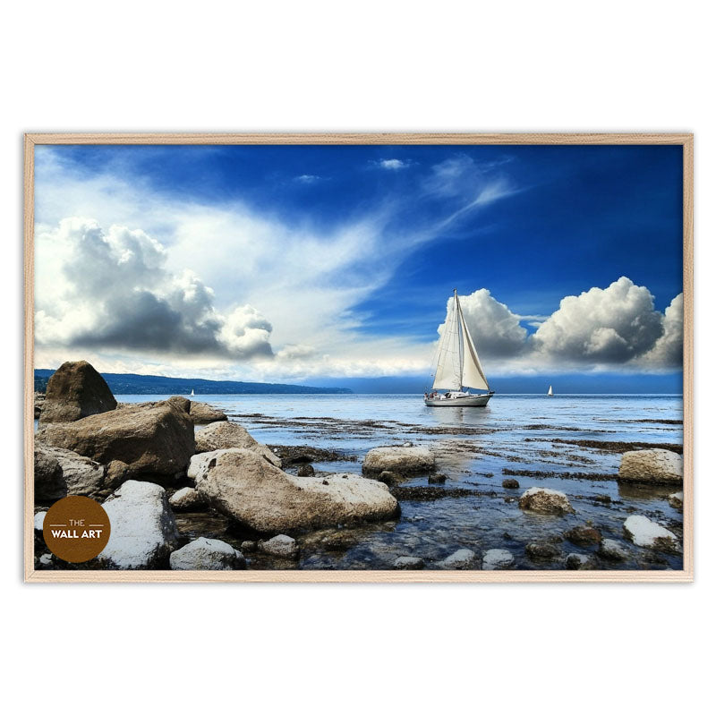 SAIL BOAT ON BLUE SEA III
