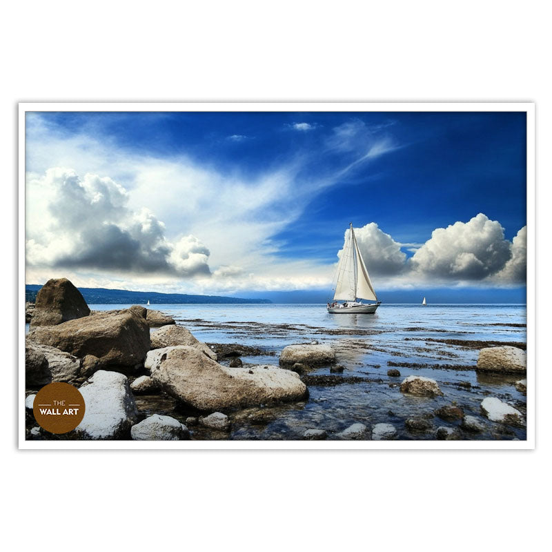 SAIL BOAT ON BLUE SEA III
