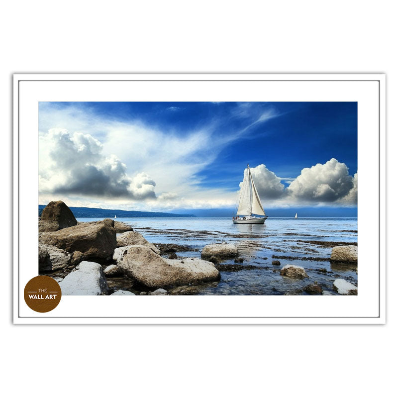 SAIL BOAT ON BLUE SEA III