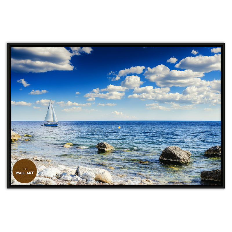 SAIL BOAT ON BLUE SEA II