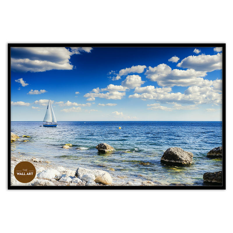 SAIL BOAT ON BLUE SEA II