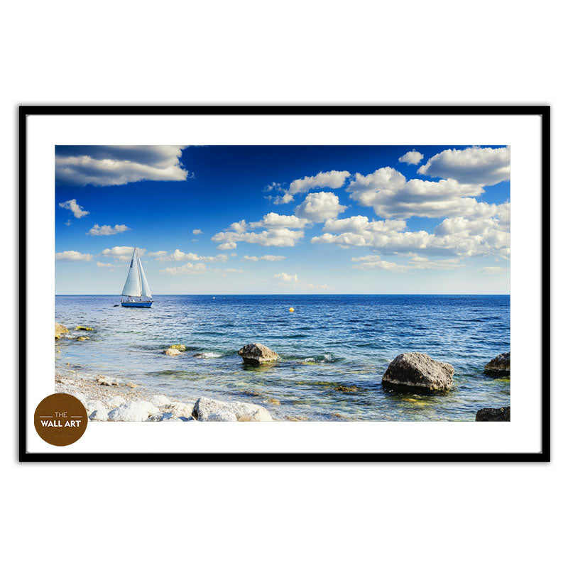 SAIL BOAT ON BLUE SEA II