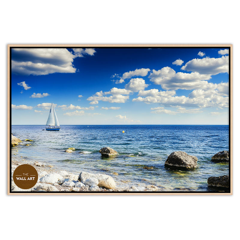 SAIL BOAT ON BLUE SEA II