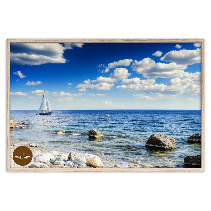 SAIL BOAT ON BLUE SEA II