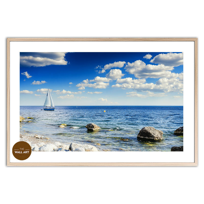 SAIL BOAT ON BLUE SEA II