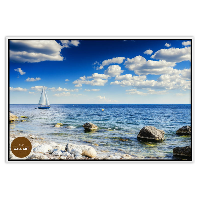 SAIL BOAT ON BLUE SEA II