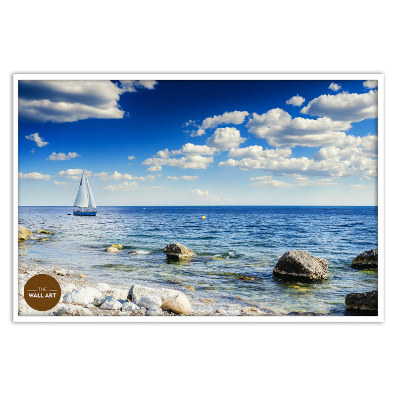 SAIL BOAT ON BLUE SEA II