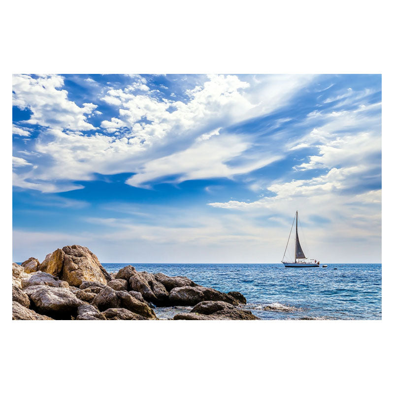 SAIL BOAT ON BLUE SEA VI