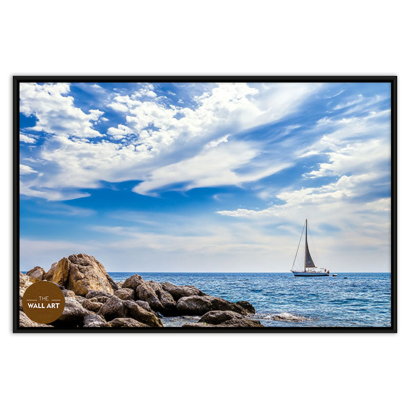 SAIL BOAT ON BLUE SEA VI