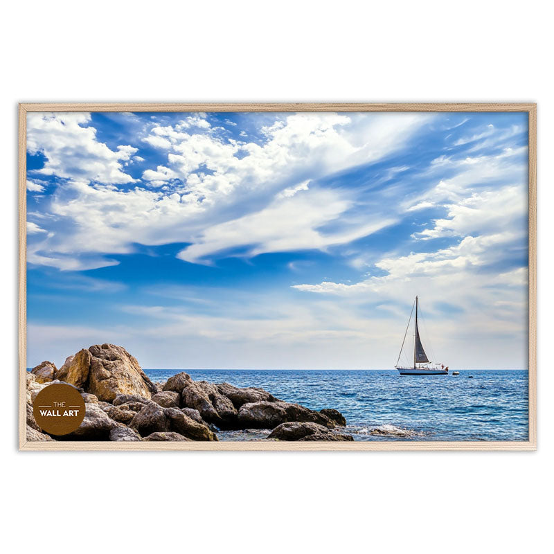 SAIL BOAT ON BLUE SEA VI