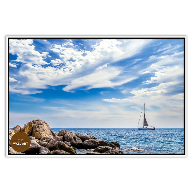SAIL BOAT ON BLUE SEA VI