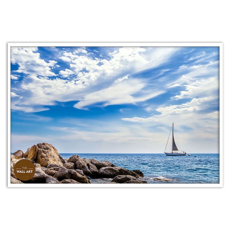 SAIL BOAT ON BLUE SEA VI