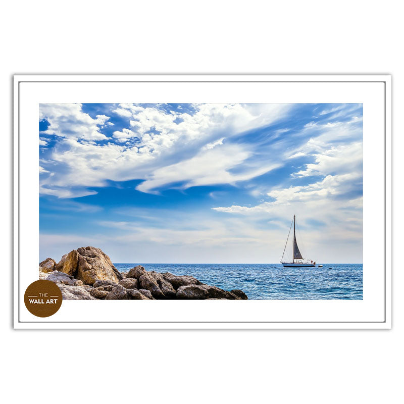 SAIL BOAT ON BLUE SEA VI