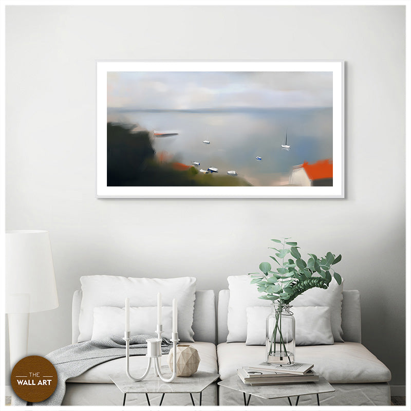 SAIL BOATS ON CALM SEA