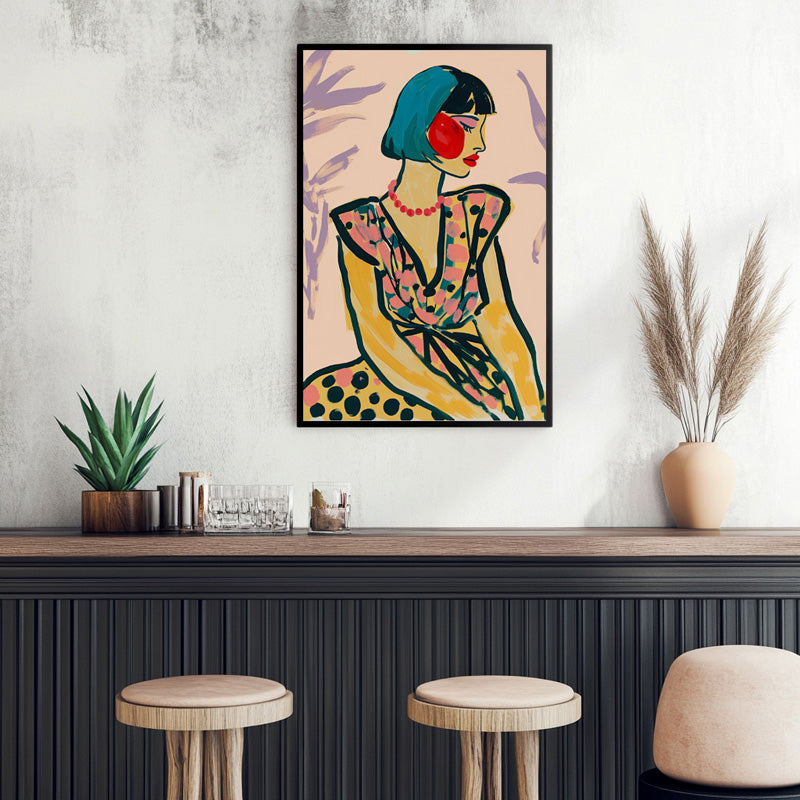 SHORT HAIR LADY PORTRAIT III