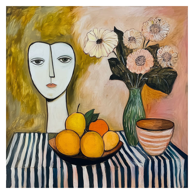 STILL LIFE AND GIRL