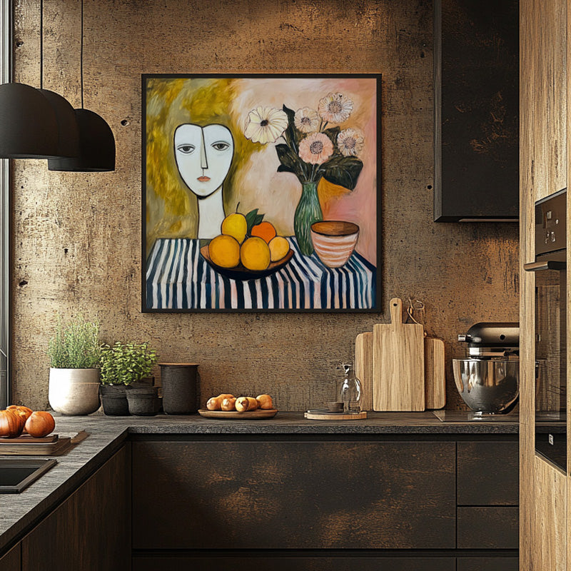 STILL LIFE AND GIRL