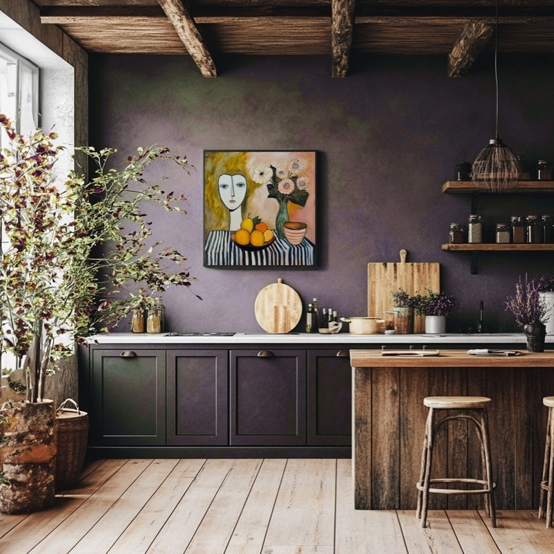STILL LIFE AND GIRL