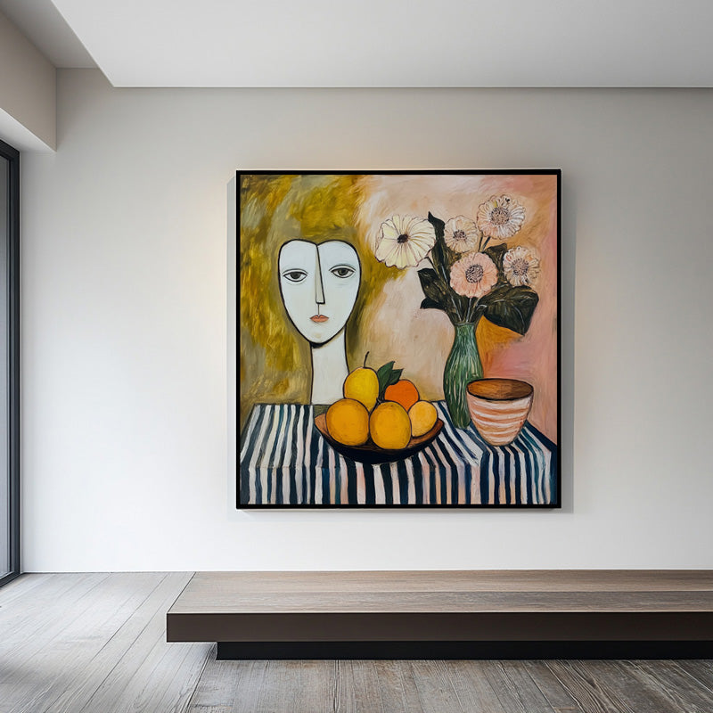 STILL LIFE AND GIRL