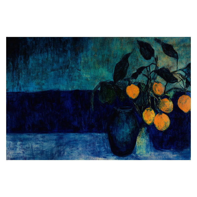 STILL LIFE IN DEEP BLUE FIELD II