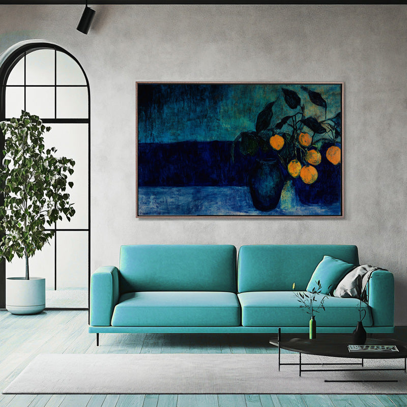 STILL LIFE IN DEEP BLUE FIELD II